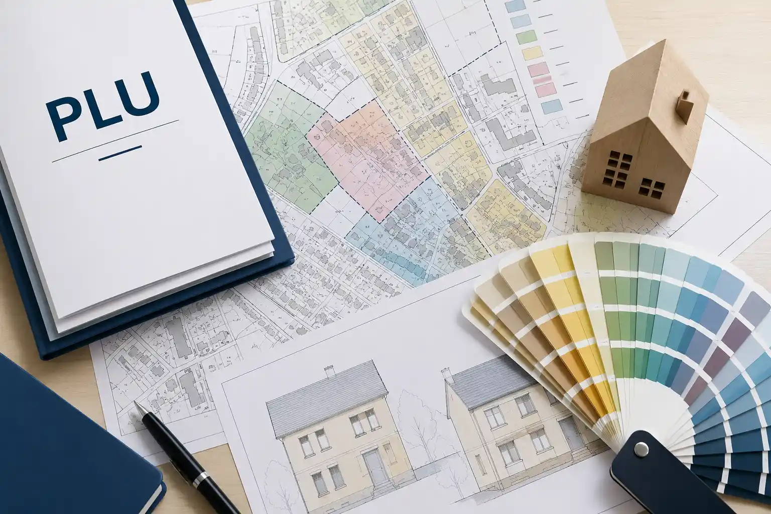 Documents PLU, nuancier de couleurs et matériaux de façade