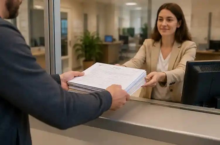 Dépôt d’un dossier de déclaration préalable au guichet de la mairie